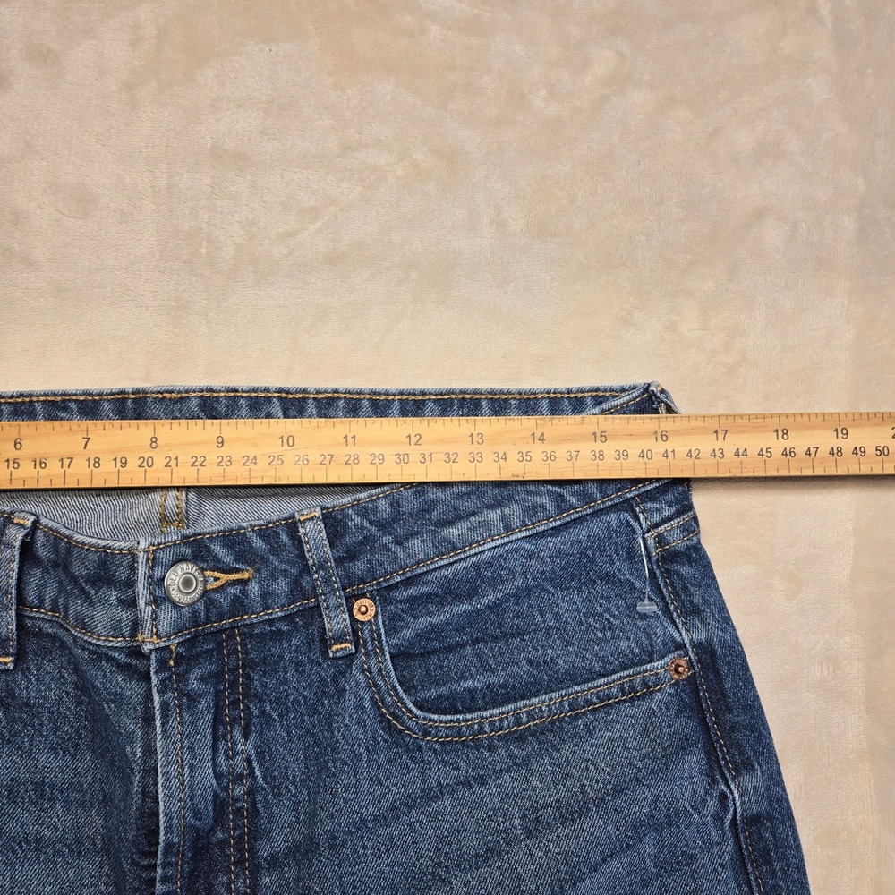Old Navy Sky-Hi Wide Leg Jeans Womens 12 Blue Excellent Extra High Rise - Picture 4 of 7